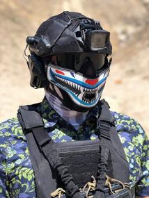 img 3 attached to Removable Morale Patch Airsoft Mask By OneTigris 1TG FACE Off