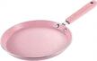 mokpi's nonstick crepe pan for perfect pancakes and omelets - ideal for camping and kitchen use (8-inch, pink) logo