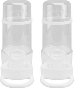 img 4 attached to 🐦 Efficient 2Pcs automatic bird feeder & water bottle: Perfect for chickens, birds, pigeons, and quail