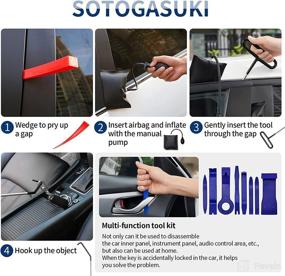 img 3 attached to 🔧 SOTOGASUKI Car Tool Kit: 18Pcs Professional Emergency Lockout & Trim Removal Set for Automotive Trucks