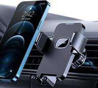 📱 upgraded car phone holder clip - never fall, air vent mount hands free cell phone holder for car, fits all cars - iphone android smartphone compatible logo