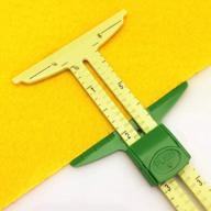 5-in-1 sliding gauge sewing tool measurement ruler by yeqin logo