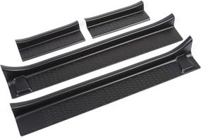 img 3 attached to JeCar Door Sill Guards - Enhanced Door Entry Protectors for 2018-2022 Jeep Wrangler JL 4-Door - Premium Exterior Accessories