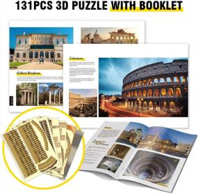 img 3 attached to 3D Puzzles For Adults Kids Ages 8-10 National Geographic Italy Rome Colosseum Architecture Gifts For 10 Year Old Girl Boy STEM Projects For Kids Ages 8-12 Holiday Toy Puzzle, 131 Pieces