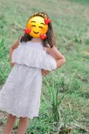 img 1 attached to Abalaco 100 Cotton Printed Sundress Toddler Girls' Clothing and Dresses review by Teresa Becker