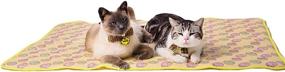 img 4 attached to 🐾 Cuteboom Pet Cooling Mat: Stay Cool this Summer with Comfortable Cat Dog Cushion Pad (S, Yellow)