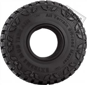 img 1 attached to INJORA 1.9 RC Crawler Tires 4PCS Rubber Mud Grappler Wheel Tires For 1:10 RC Car TRX4 Axial SCX10 II 90046 Redcat Gen8