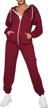 2-piece women's sweatsuit set with zip-up hoodie and jogger pants, featuring pockets - fixmatti logo