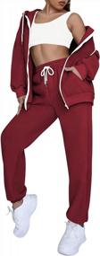 img 2 attached to 2-Piece Women'S Sweatsuit Set With Zip-Up Hoodie And Jogger Pants, Featuring Pockets - Fixmatti