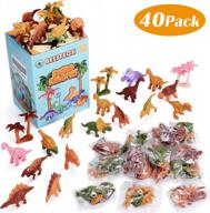 40-pack dinosaur toys for kids: perfect party favors, goodie bag stuffers & classroom prizes! logo