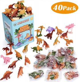img 4 attached to 40-Pack Dinosaur Toys For Kids: Perfect Party Favors, Goodie Bag Stuffers & Classroom Prizes!