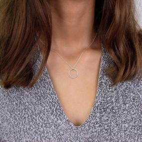 img 2 attached to Стильные и значимые ожерелья для женщин: подарочная коллекция украшений IEFLIFE'S Cross &amp; Circles