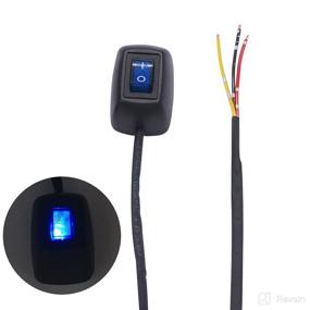 img 2 attached to 🌟 TWTADE Paste Type Switch Car Push Button Switch with LED Light for Lamps & Lanterns - H-016