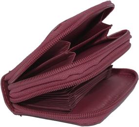 img 1 attached to Silver Protected Womens Leather Organizer Women's Handbags & Wallets ~ Wallets