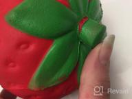 img 1 attached to 4.7" Jumbo Squishies: Slow Rising Kawaii Scented Strawberry Stocking Stuffers review by Paul Milonas
