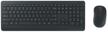 keyboard + mouse set microsoft wireless desktop 900 black usb logo