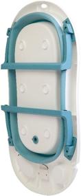 img 4 attached to Newborn Baby Bath Tub - Blue, 90x52x10 with Thermometer, Pillow, and Folding Design