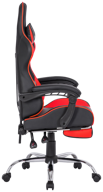 computer chair defender pilot gaming, upholstery: imitation leather, color: black/red логотип