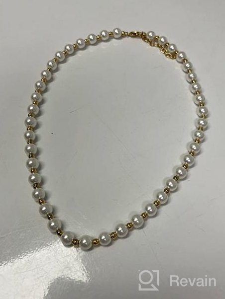 img 1 attached to Women'S Faux Pearl Necklace - Stylish Pearl Choker Necklace For Women'S Fashion Jewelry Collection review by Adam Jauregui