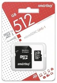 img 4 attached to Memory Card SmartBuy microSDXC 512 GB Class 10, V10, UHS-I, R/W 90/67 MB/s, SD adapter, white