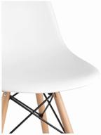 stool group style dsw chair set, metal, 4 pcs., color: white logo