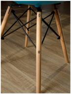 стулья для кухни со спинкой с деревянными ножками в стиле eames dsw мебель пластиковая, набор 4 шт логотип