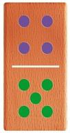 домино детское деревянное мега тойс настольная игра для детей и малышей / развивающие игрушки от 1 года / классика / 28 фишек логотип