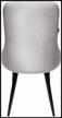 chair ridberg london, solid wood/metal/textile, textile, color: gray logo