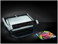 smart electric grill tefal optigrill+ initial gc706d34 with thickness sensor, steel/black logo