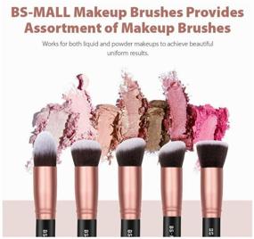 img 4 attached to BS-MALL Professional Makeup Brush Set, 14 pcs Rose gold
