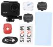 action camera sjcam sj10 pro black with mount, digital stabilizer / waterproof action camera 4k 30 fps for helmet, head, chest logo