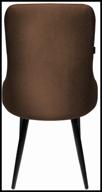 chair set ridberg london, solid wood/metal/textile, textile, 2 pcs., color: brown logo