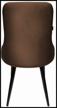 chair set ridberg london, solid wood/metal/textile, textile, 2 pcs., color: brown logo