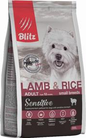 img 3 attached to Dry dog ​​food Blitz Sensitive, lamb with rice 1 pack. x 1 pc. x 2 kg (for small and dwarf breeds)