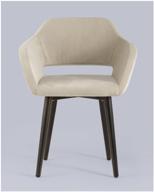 chair stool group simon, metal/velor, metal, color: beige logo