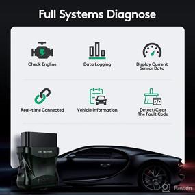 img 1 attached to 🔧 Профессиональный Bluetooth сканер и диагностический считыватель кодов OBD2 с Bluetooth 4.0 - сброс и очистка Check Engine Light автомобиля