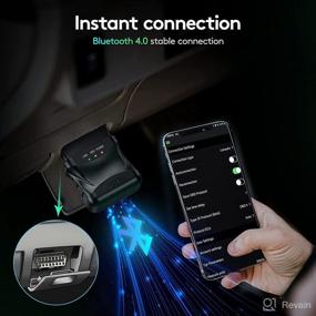 img 2 attached to 🔧 Профессиональный Bluetooth сканер и диагностический считыватель кодов OBD2 с Bluetooth 4.0 - сброс и очистка Check Engine Light автомобиля