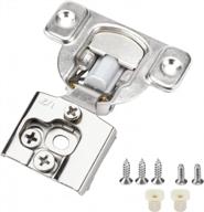50 pack brushed nickel soft close 1/2 overlay hidden cabinet hinges for kitchen cabinets doors - lontan logo