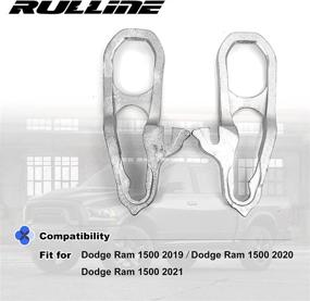 img 3 attached to RULLINE Front Tow Hooks With Bushing Hardware Compatible With Dodge Ram 1500 2019 2020 2021 Replace 68272944AB 68272945AB Right &Amp