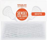 improve your lacrosse game with ninjalax semihard mesh: consistent pocket, accurate shots, and quick release logo