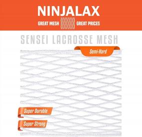 img 2 attached to Improve Your Lacrosse Game With Ninjalax SemiHard Mesh: Consistent Pocket, Accurate Shots, And Quick Release