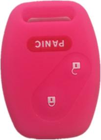 img 1 attached to Peachblow Silicone Rubber Keyless Entry Remote Key Fob Case Skin Cover: Honda 2+1 Button Protector