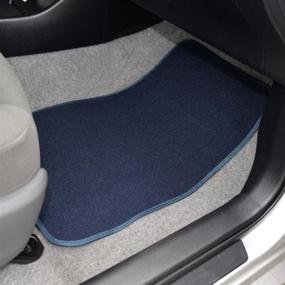 img 1 attached to 🔵 BDK MT-100-BL Classic Carpet Mats - Enhanced Floor Protection for Car, SUV, Van, and Truck with Heelpad, Blue