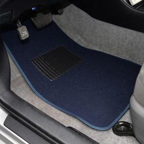 img 2 attached to 🔵 BDK MT-100-BL Classic Carpet Mats - Enhanced Floor Protection for Car, SUV, Van, and Truck with Heelpad, Blue