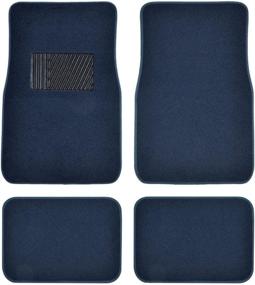 img 4 attached to 🔵 BDK MT-100-BL Classic Carpet Mats - Enhanced Floor Protection for Car, SUV, Van, and Truck with Heelpad, Blue