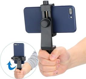 img 1 attached to 📱 Ulanzi Phone Tripod Adapter Mount: Versatile Adjustable Cell Phone Holder for iPhone, Samsung, Google - Vertical & Horizontal Bracket with Universal Clamp