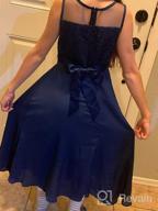 img 1 attached to Rhinestone Chiffon Bridesmaid Dress for Girls - Girls' Clothing Dresses review by Stephanie Burgos