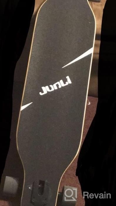 img 1 attached to Experience Ultimate Freeride Thrills With Junli 41 Inch Longboard Skateboard - Perfect For Cruising, Carving, Free-Style And Downhill review by Sergey Chodavarapu