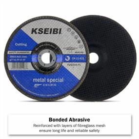 img 3 attached to KSEIBI 7-Inch Cut Off Grinding Wheel, Depressed Center Metal Cutting Disc (Pack Of 10) - Ideal For Precision Grinding And Cutting Tasks