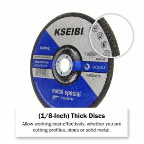 img 2 attached to 7-дюймовый отрезной шлифовальный круг KSEIBI, отрезной диск по металлу с вогнутым центром (упаковка из 10 шт.) - идеально подходит для точной шлифовки и резки